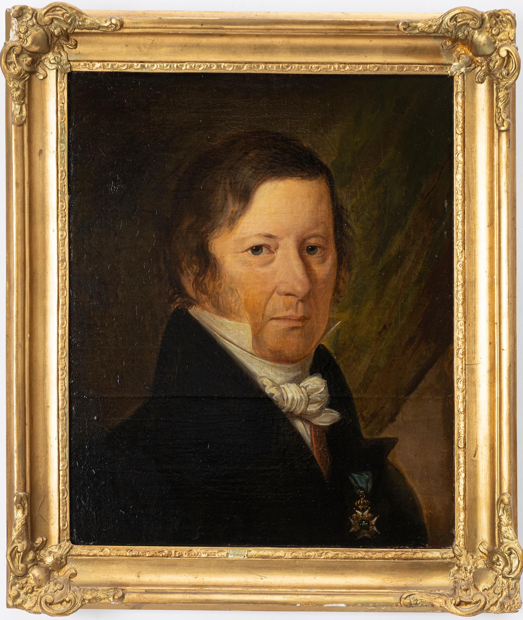 Unknown artist, 19th century. "Councillor Nils af Wetterstedt".