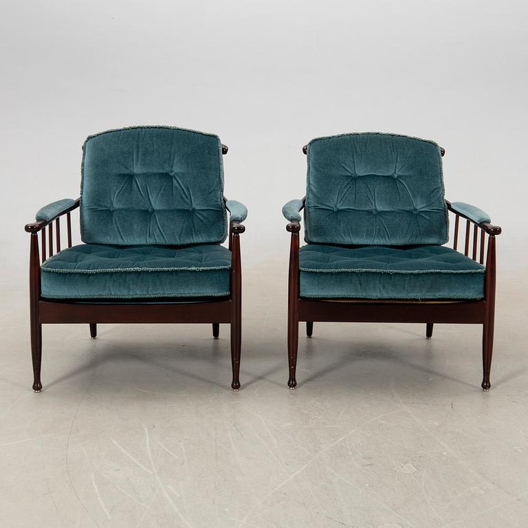 Kerstin Hörlin-Holmquist, armchairs, a pair, "Skrindan", OPE Möbel, later part of the 20th century.