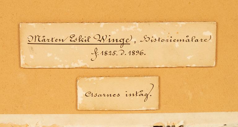 Mårten Eskil Winge, tillskriven, akvarell.