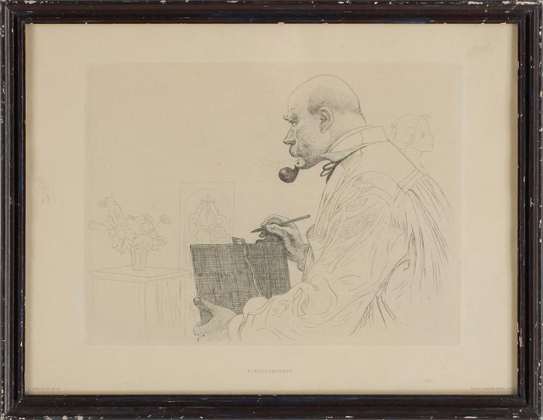 KOPPARSTICK, 4 st, Carl Larsson. 1900-talets början.