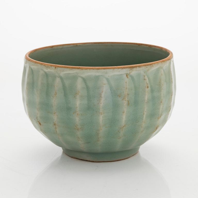 A 'Longquan' celadon-glazed 'lotus' bowl, Southern Song dynasty .