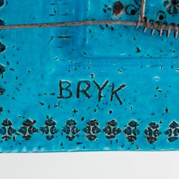 Rut Bryk, a stoneware relief signed BRYK.