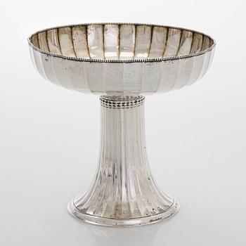J.C. Klinkosch, jalallinen malja, hopeaa, hovihankkijan leimalla, Wien, 1872–1922.