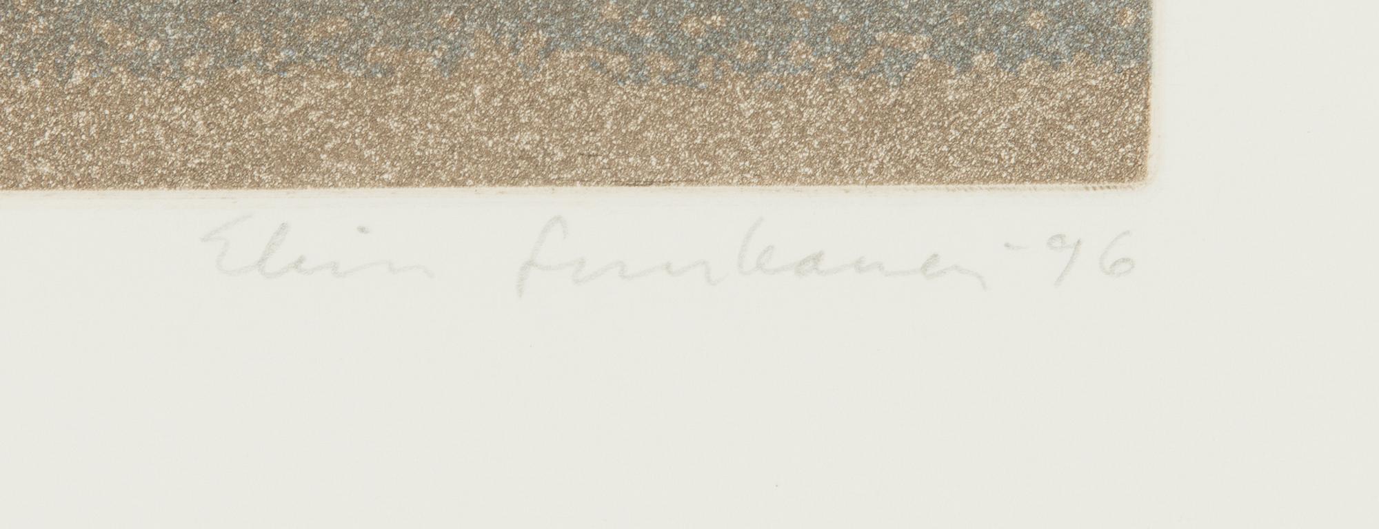 Elina Luukanen, etching and aquatint, signed and dated -96, numbered 12/60.