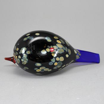 OIVA TOIKKA, glasfågel, Wildwood Cuckoo (Korpikäki), signerad O.Toikka, Nuutajärvi 2003.