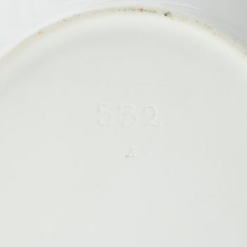 A  'Blue Fluted Half Lace' porcelain serving dish, Royal Copenhagen, model 532, 1949.