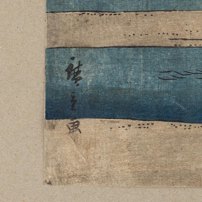 Ando Utagawa Hiroshige, färgträsnitt, Japan, 1849.