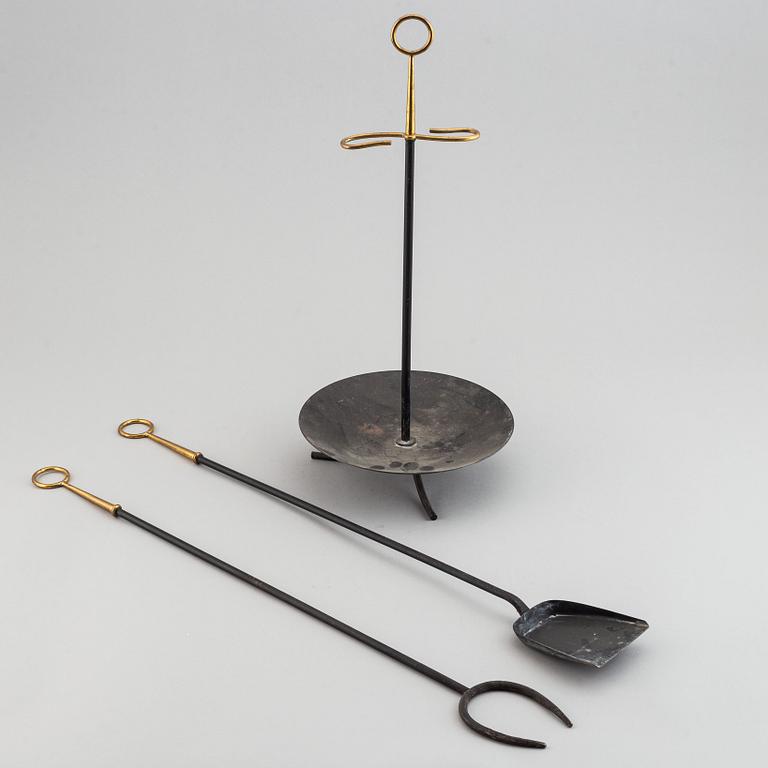 Gunnar Ander, brasställ, 3 delar, Ystad Metall.