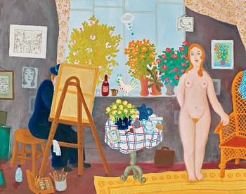 100. Lennart Jirlow, In the artist's studio.