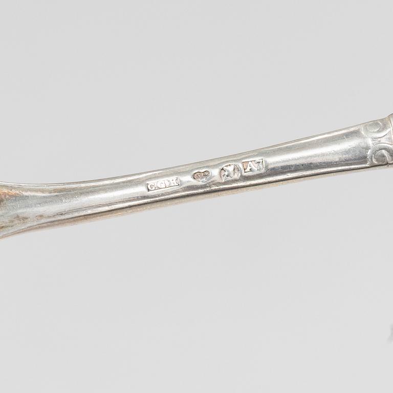 A 58-piece silver "Empire" flat ware set, C.G.Hallberg Stockholm/Otto Larsson Landskrona, Sweden, 1903-33.