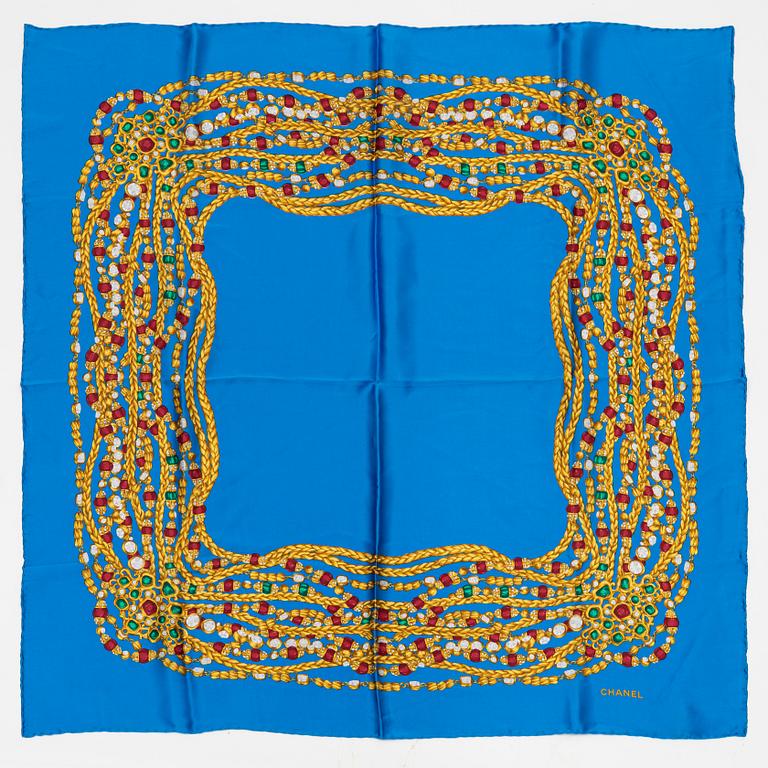 Chanel, a silk scarf.