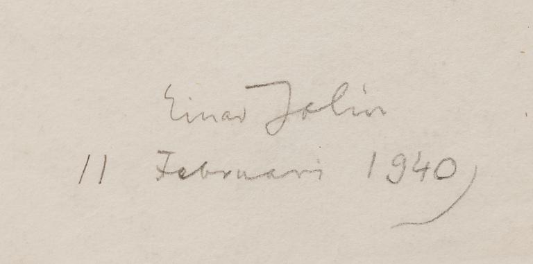 Einar Jolin, "Brama i yogaställning".