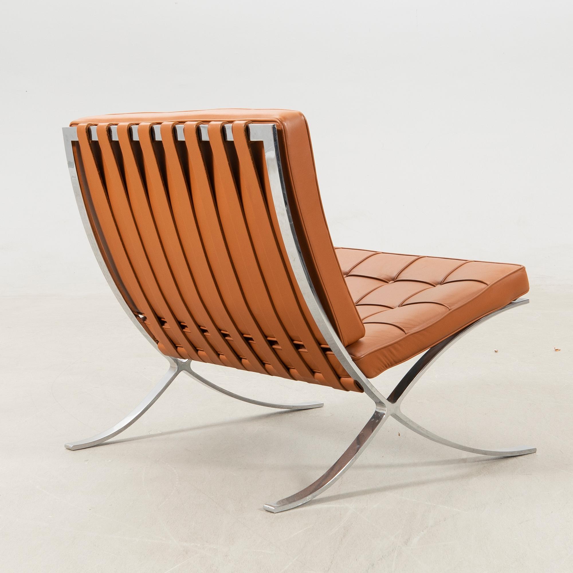 Ludwig Mies van der Rohe, armchair, "Barcelona", Knoll Studio.