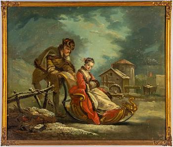 FRANCOIS BOUCHER, copy after, early 1800, oil on canvas/panel.