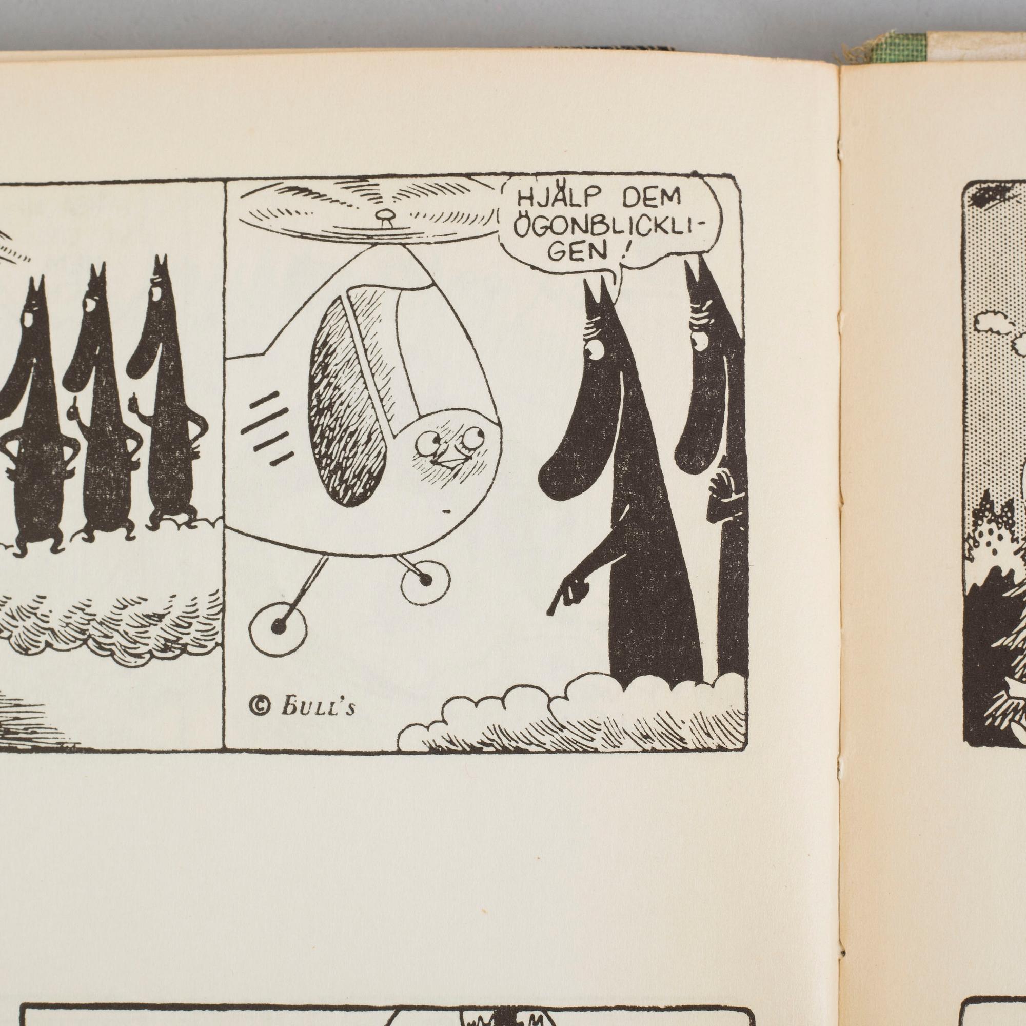 TOVE JANSSON, book, "Mumintrollet 1", 1957, signed.