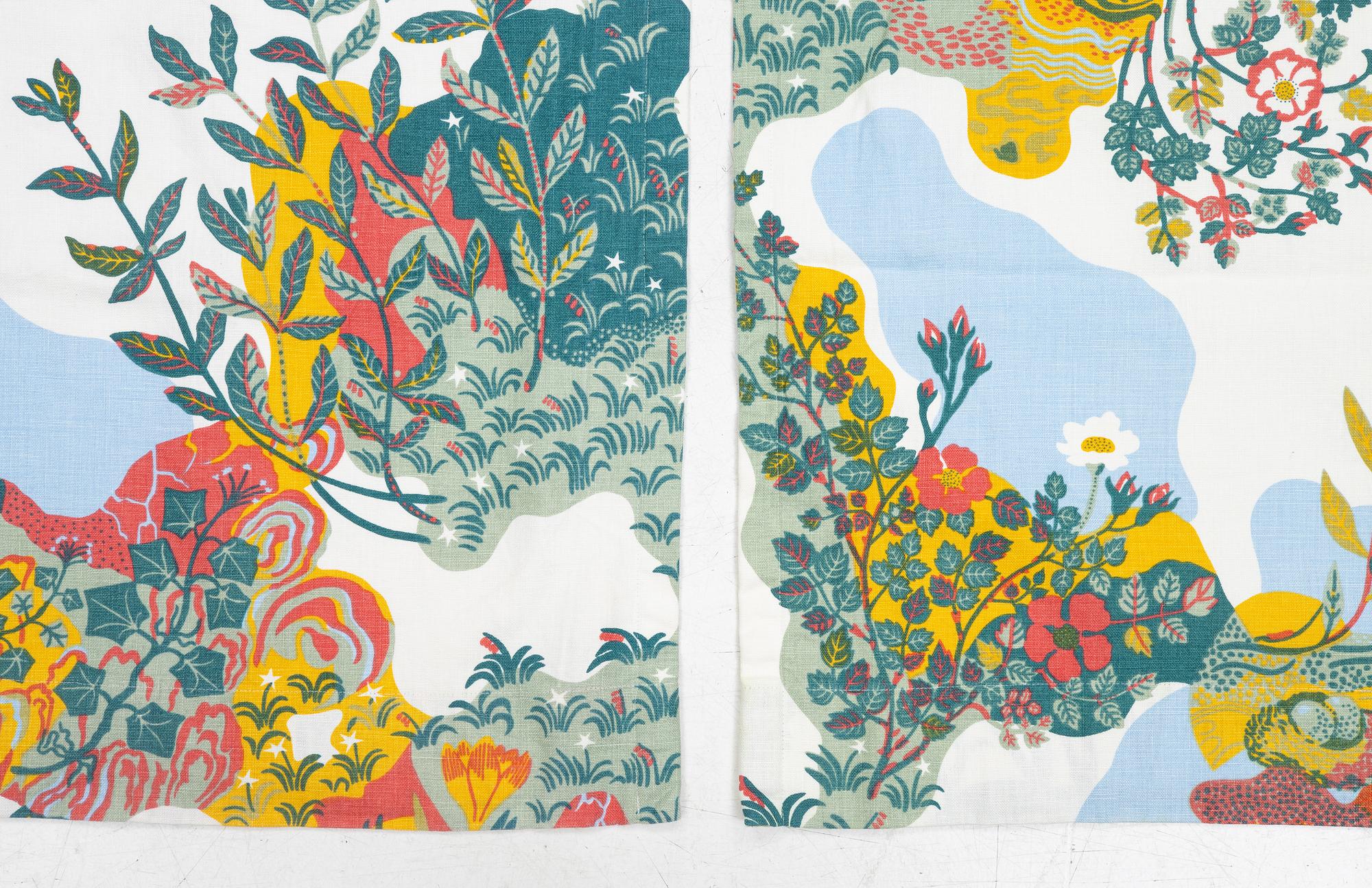 Josef Frank, curtains, a pair, "Anacreon", Svenskt Tenn.