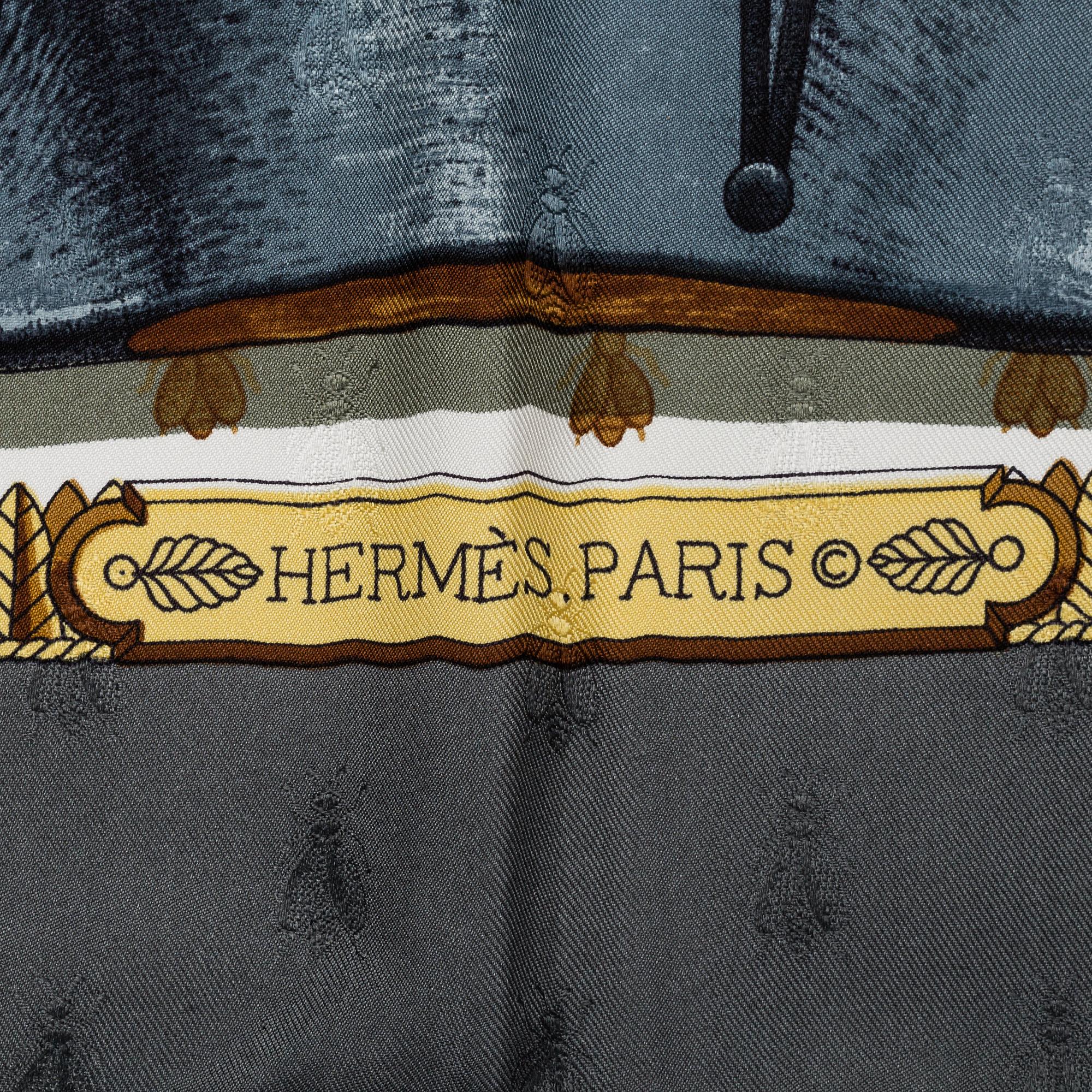 HERMÈS, a 'Napoléon' silk scarf.