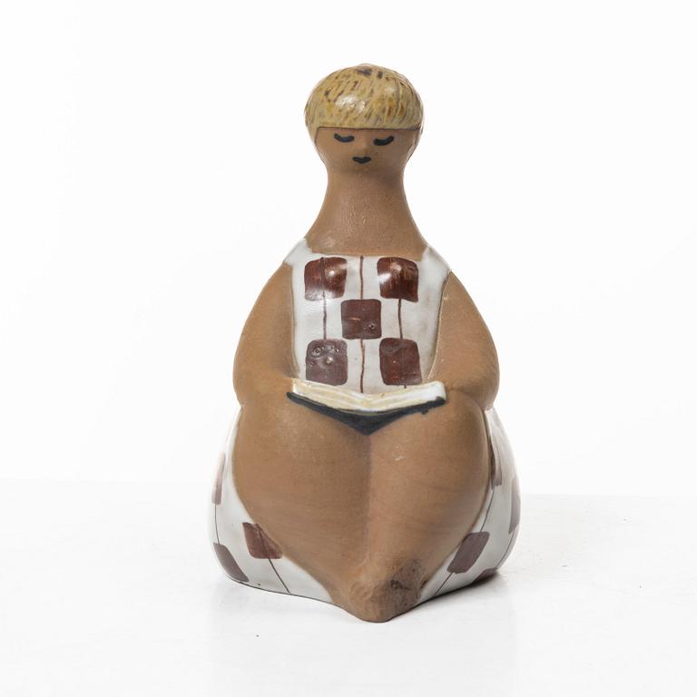 Lisa Larson, a 'Charlotta' stoneware figurine from the series 'ABC-flockorna', Gustavsberg, Sweden.