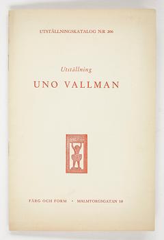 UNO VALLMAN, pastell, signerade och daterad 1950.