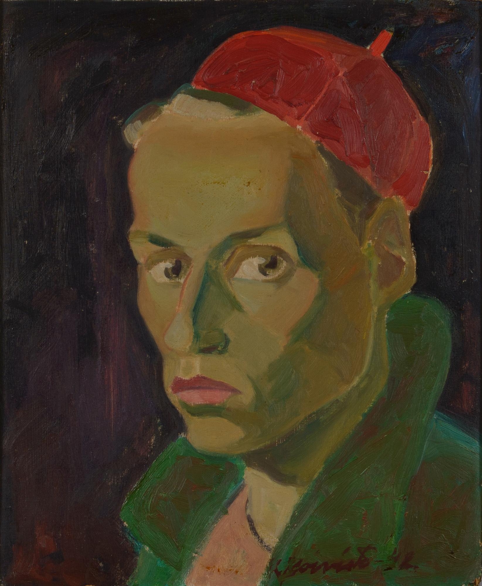 Kullervo Koivisto, oil on panel, signed and dated -42.
