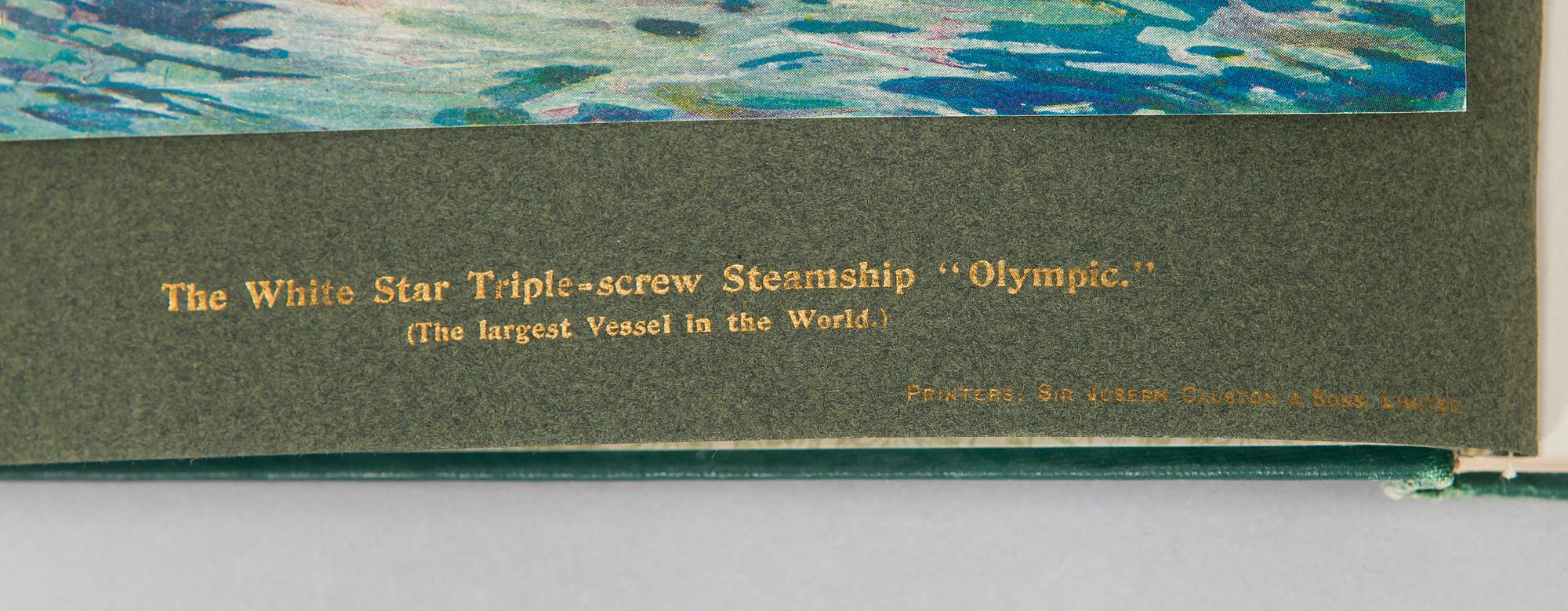 Book, a souvenir number of 'The Shipbuilder' for the Olympic & Titanic.