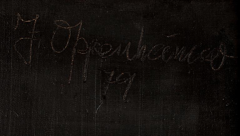 JOHNNY OPPENHEIMER, olja på duk. Sign och dat -79.