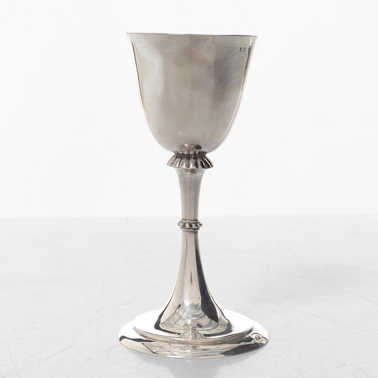 A Swedish silver cup, mark of Olof Bergstedt, Stockholm 1795.