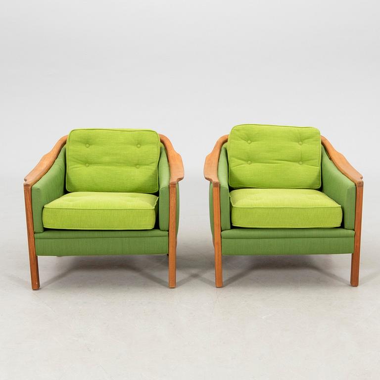 Armchairs, a pair by Bröderna Andersson, 1960s/70s.