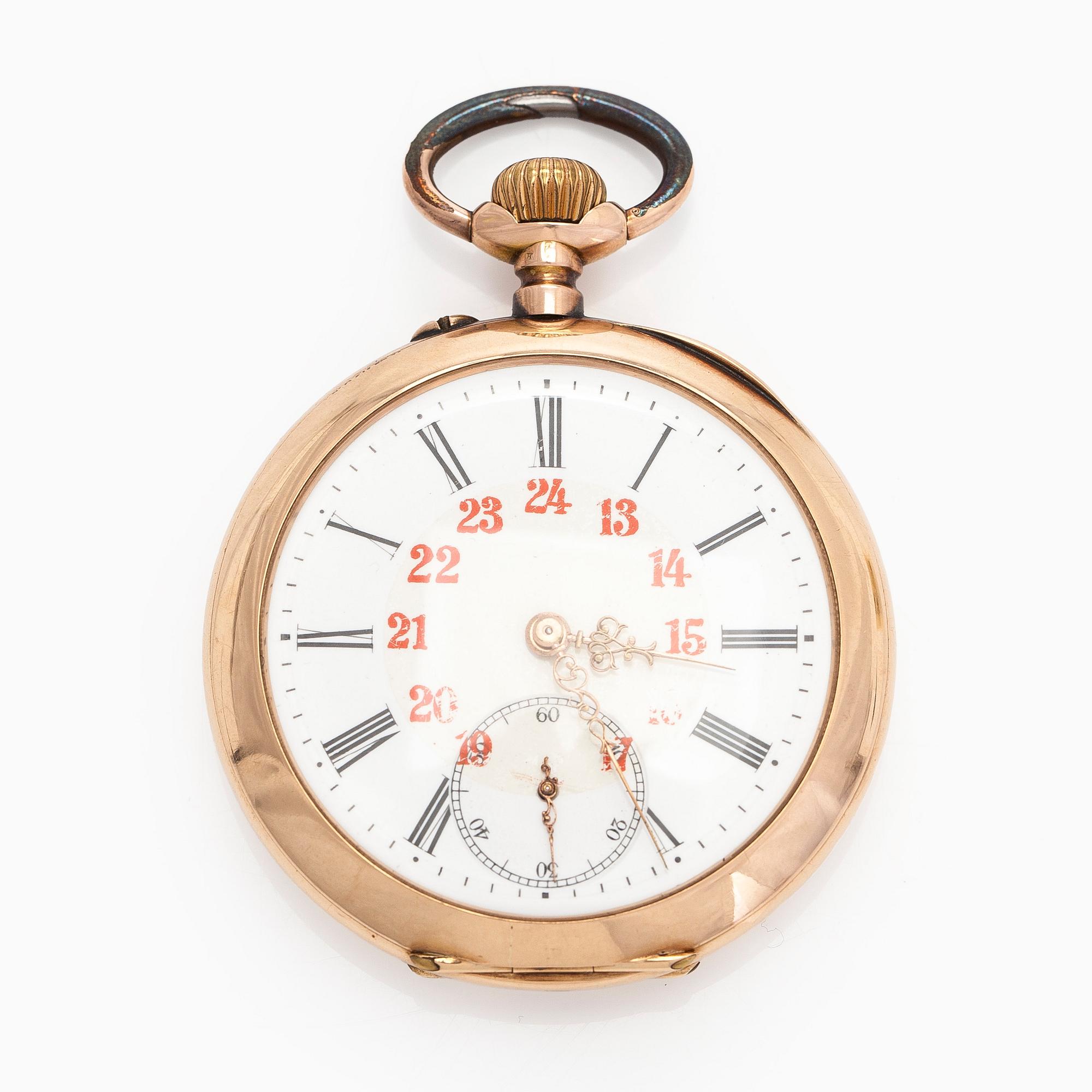 Fickur, 24h urtavla, 49 mm.