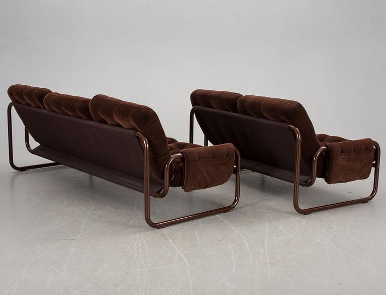 SOFFGRUPP, 4 delar, troligen IKEA 1970-tal.