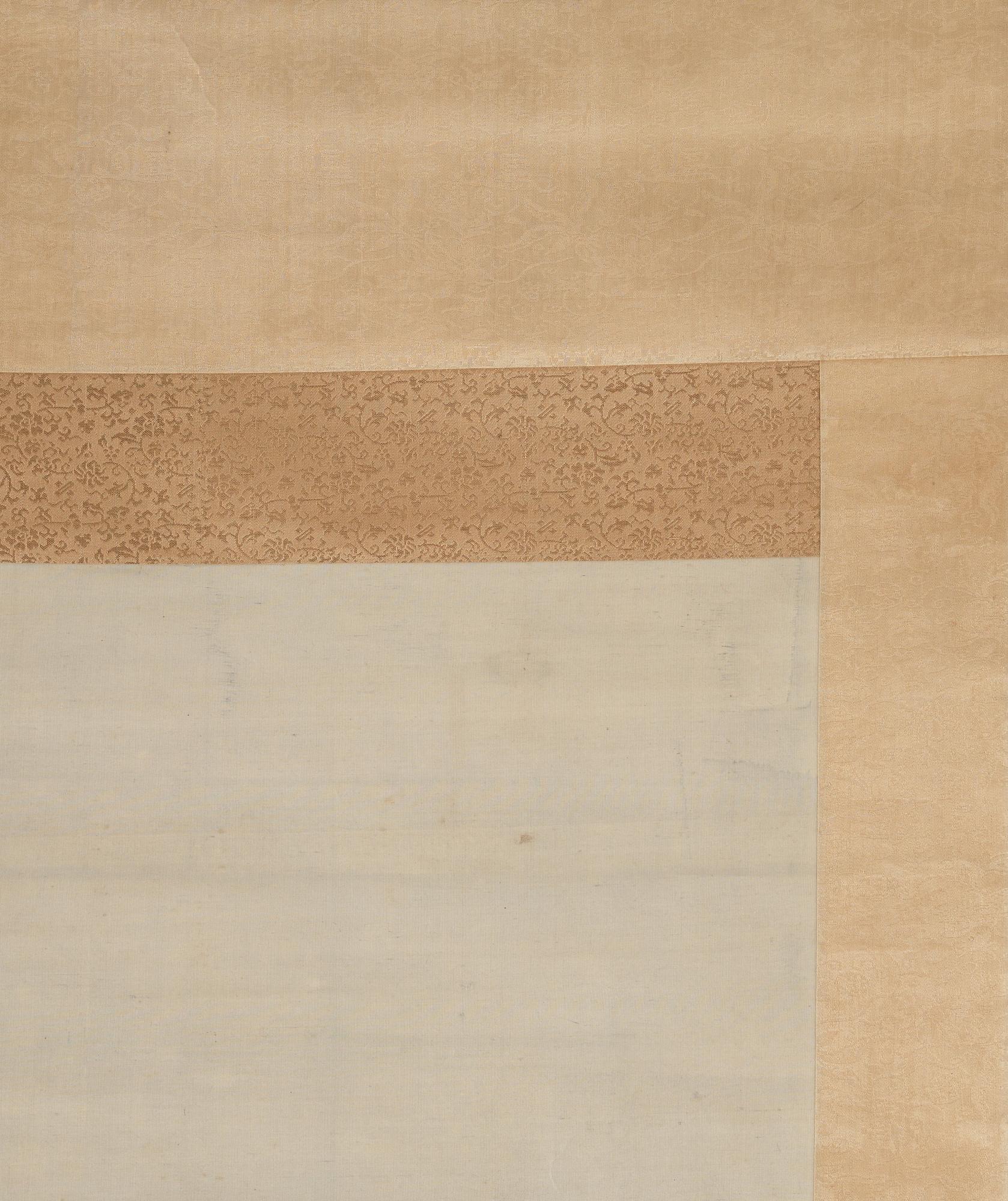 A large Japanese kakiemono, 20th Century. Signed Kawabata