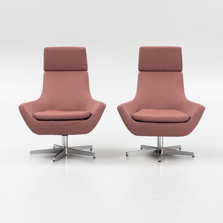 Roger Persson, a pair of 'Happy' armchairs, Swedese, Sweden.