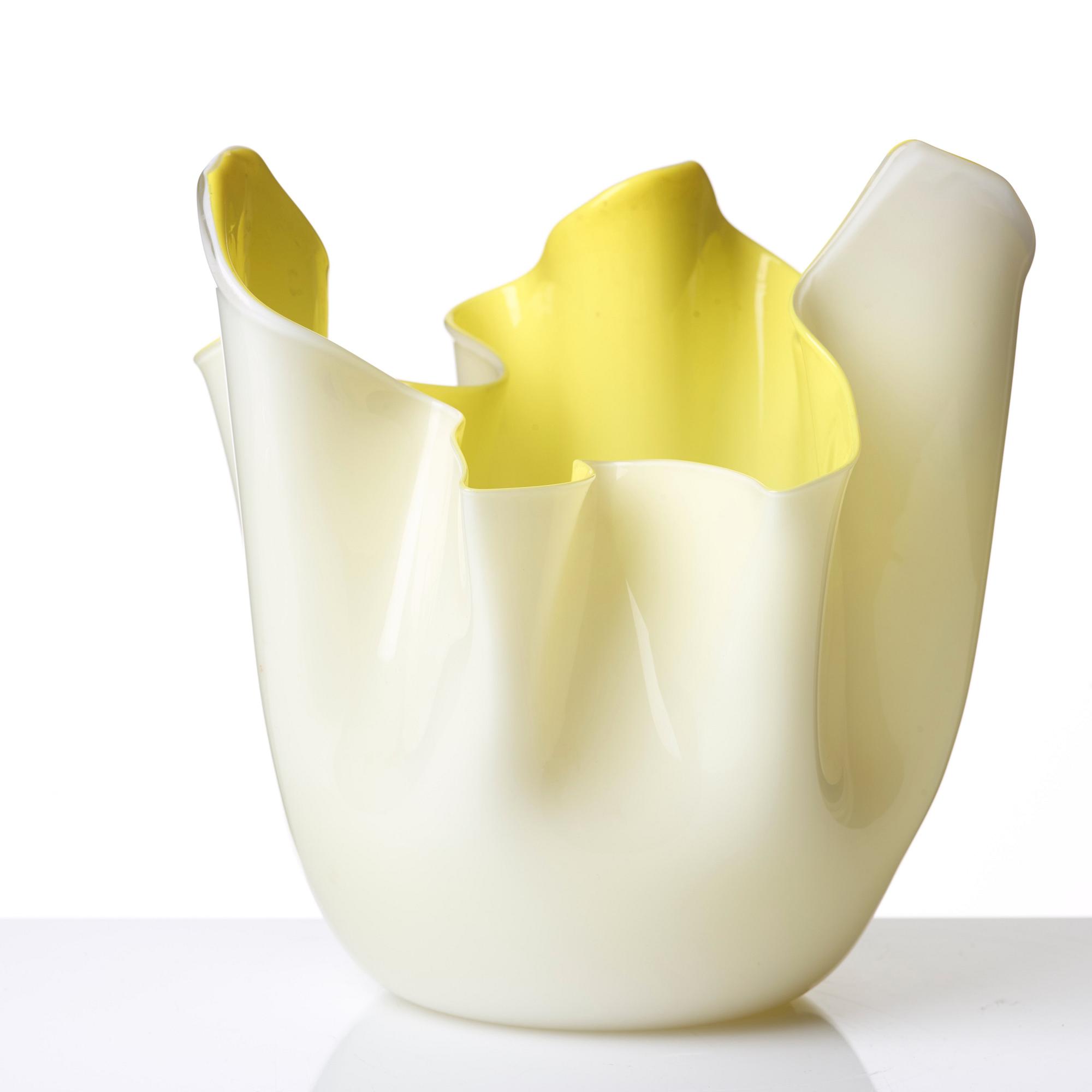 Paolo Venini, & Fulvio Bianconi, a "Fazzoletti" glass vase, Venini, Murano, Italy.