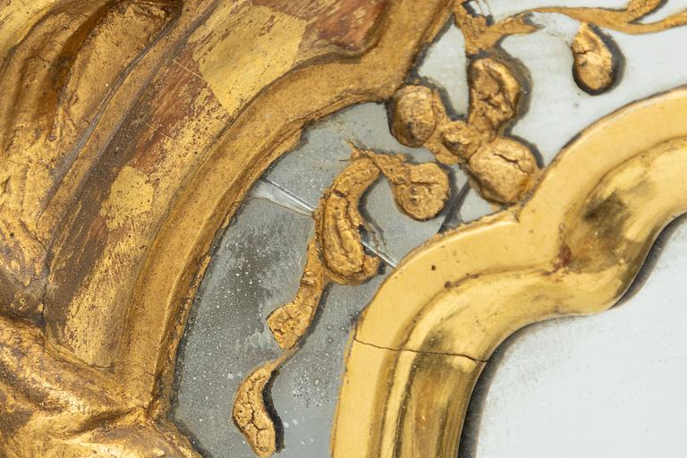 Niclas Meunier, Spegel, av Nils Meunier (mästare i Stockholm 1754-97, kunglig hovspegelmakare 1769). Rokoko.