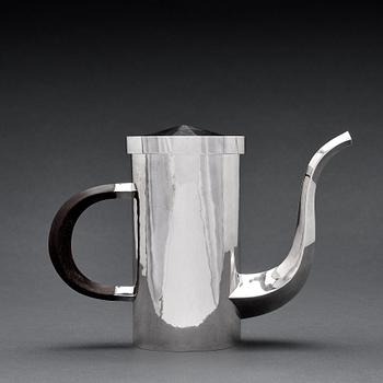 Carl G. Jahnsson, a sterling coffee pot, Stockholm 1967.
