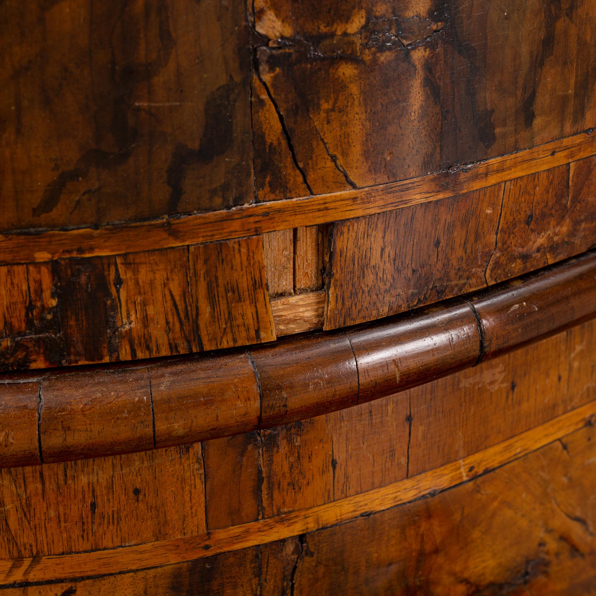 A late baroque chest of drawers, first half of the 18th century.
