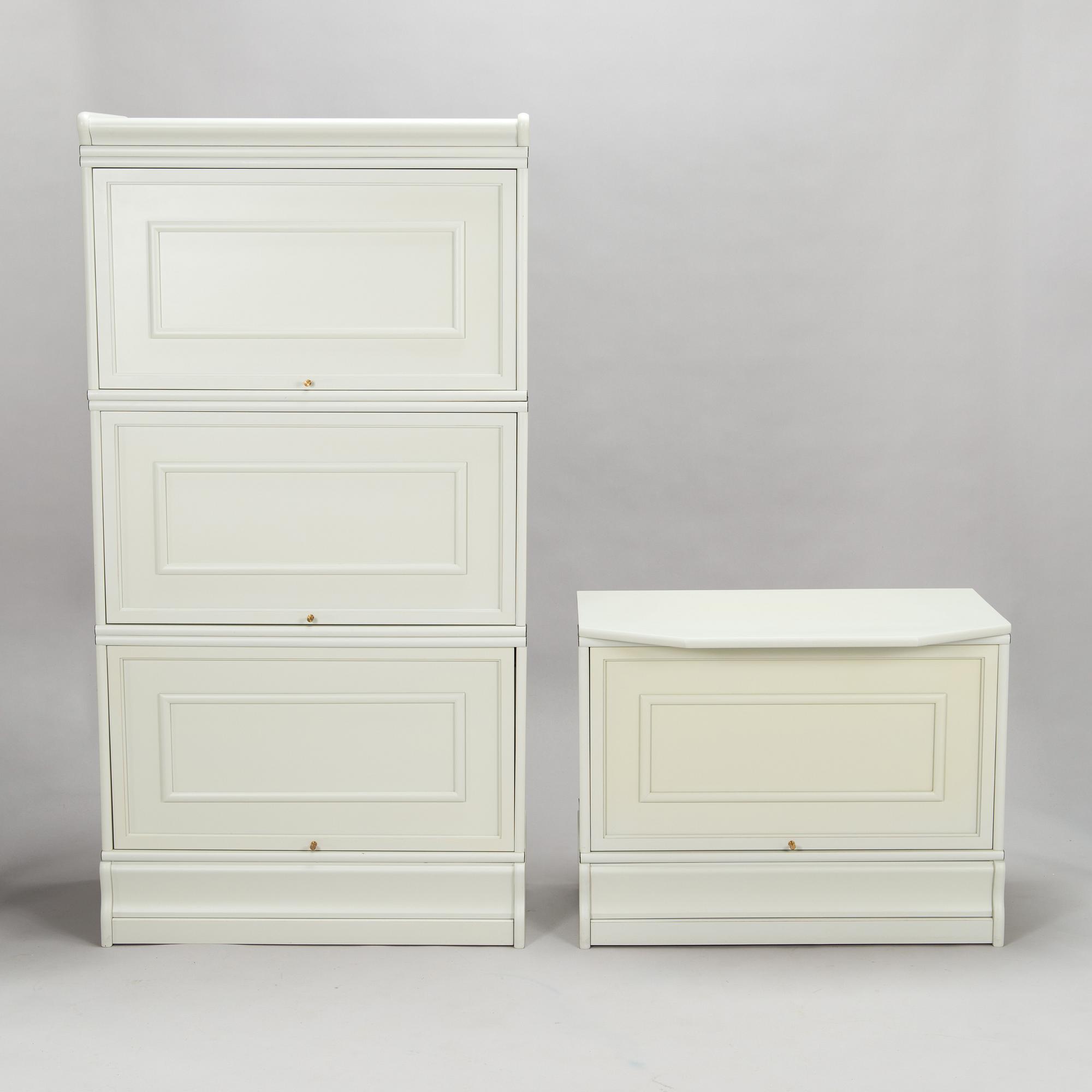 A 21st century 4-piece book cabinets / media storage for Boknäs.