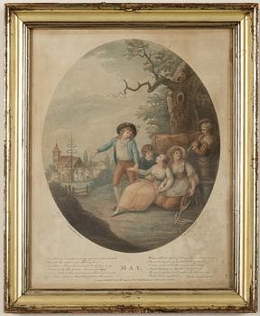 GRAVYRER. 12 st, England 1800-tal.