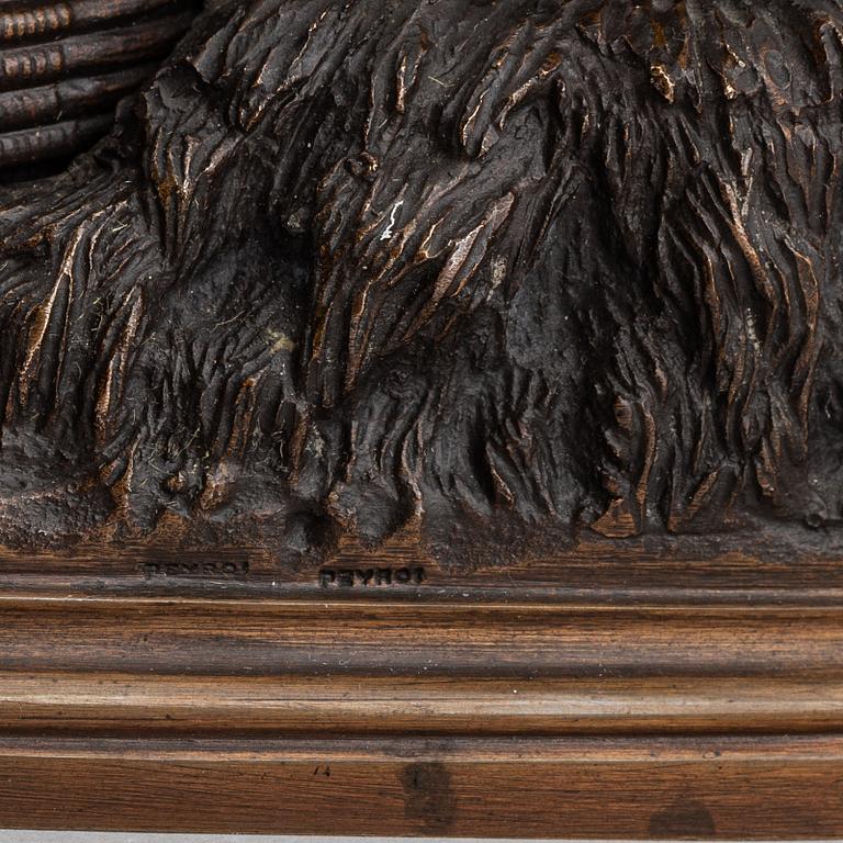 ISIDORE BONHEUR, a bronze sculpture.