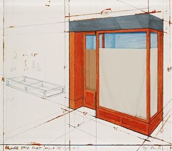 4. Christo & Jeanne-Claude, "Orange store front, project".