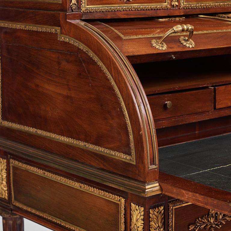 A Louis XVI gilt-bronze mounted mahogany cylinder desk by F. Schey, (master in Paris 1777).