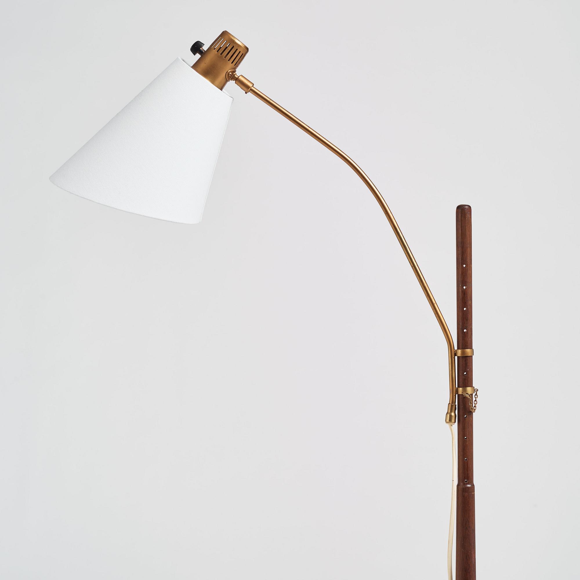 Hans Bergström, golvlampa, modell "539", ateljé Lyktan, Åhus 1940-50-tal.
