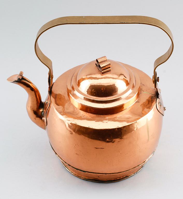 KAFFEPANNA, koppar, 1800-tal.