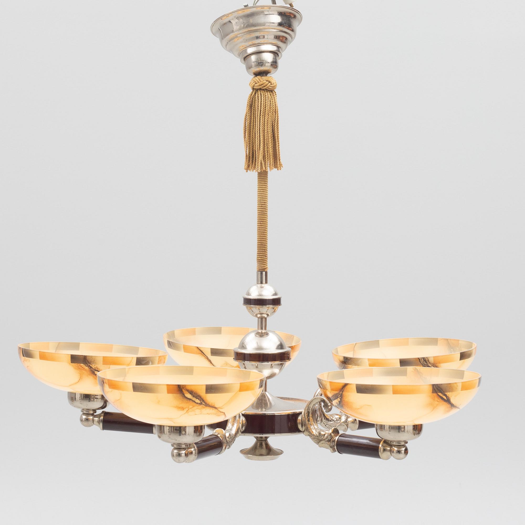 A ceiling lamp, 1920's/30's.