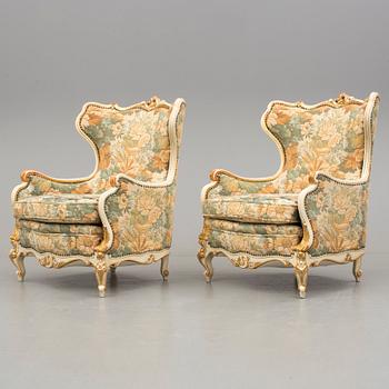 FÅTÖLJER, ett par, Spanien, 1900-talets andra hälft.