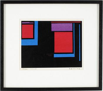 Olle Baertling · OLLE BAERTLING, färgserigrafi, signerad, daterad 1950-68 och numrerad 36/300.