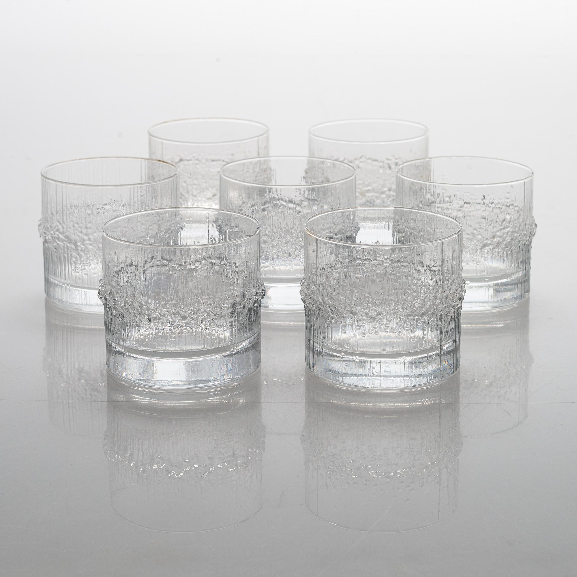 iitala Niva Tapio Wirkkala グラス 6個セット 1970s Niva High Ball Glasses by Tapio Wirkkala for Iittala