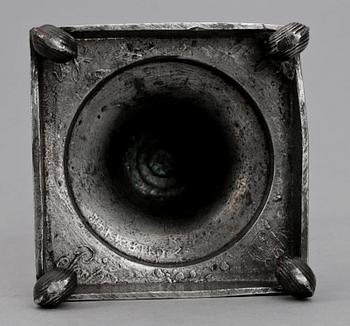 LJUSSTAKE, tenn, sengustaviansk, Pehr Mattsson, Mariestad, verksam 1808-1838.