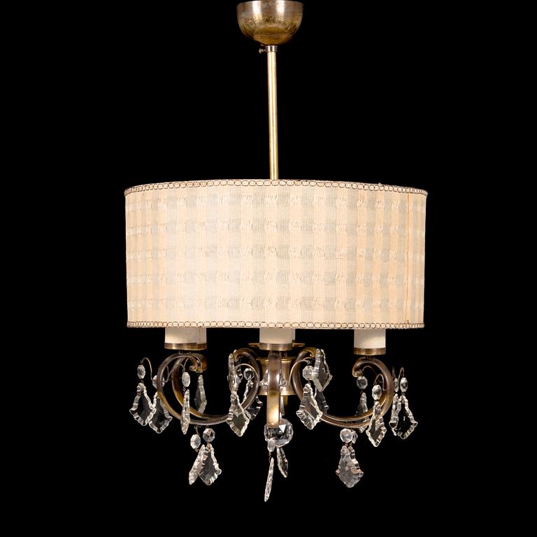 Paavo Tynell, a mid 20th century '1472/6' chandelier for Idman.