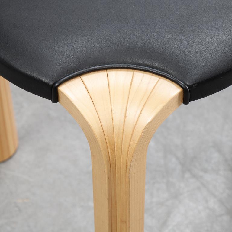 A model Y 601 stool by Alvar Aalto for Artek, dated 2002.